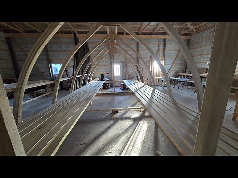 How we Made this Gothic arch Greenhouse Part 1