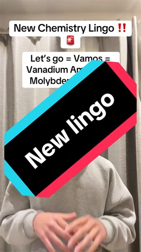 Chemistry Lingo: Vamos = Vanadium Americium Molybdenum Sulfur