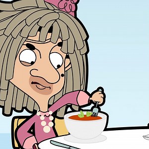 Miss Bean can be tempted by no admirer, except for when he puts food on the table! #MrBean #MrBeanCartoon | Mr Bean: The Animated Series