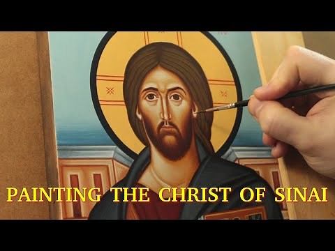Iconography Tutorial: Speed Painting Christ Pantocrator of Sinai