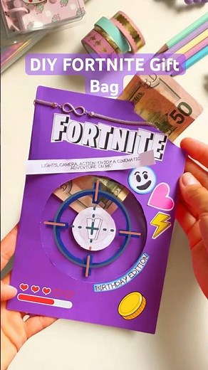 Easy Craft for Gamers | DIY FORTNITE Gift Bag