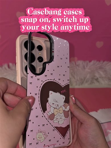 Use code *PINKTECH* for *15% off* from my new favorite case brand, @CASEBANGUS Their cases are seriously the cutest! You can change the designs on the back, they come with MagSafe features, and they have adorable add-on accessories to customize your phone even more If you love switching up your phone aesthetic as much as I do, you need to check them out! #samsung #samsunggalaxy #Tech #phonecase #s26ultra