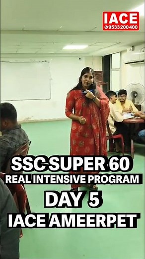 SSC Super 60 Real Intensive Program Day 05 @ IACE Ameerpet | 14-Hour Mobile-Free Training