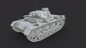 PzKpfw III - Panzer 3 Ausf. E - 3D model by hanzgude