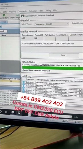 Cum Mins CM2350 ECU DPF DEF EGR delete | OBDService