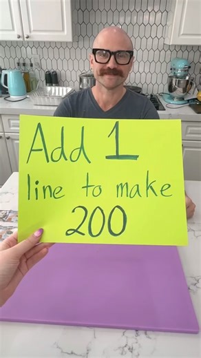 Add 1 line to make 200 | The Puzzle Couple