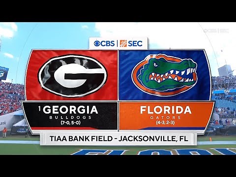 SEC on CBS intro | 1 Georgia @ Florida | 10/30/2021