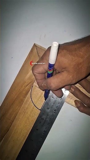 Perfect Wood Frame Corner Joint Design #shorts