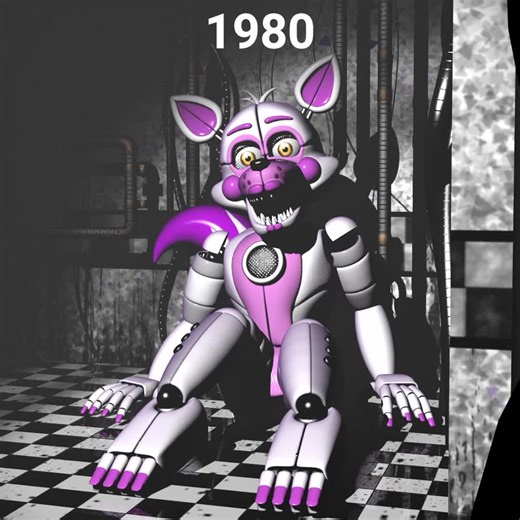 Evolution of FNAF Prototype Funtime Foxy
