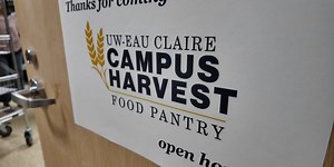 Gov. Evers visits UWEC Campus Harvest Food Pantry