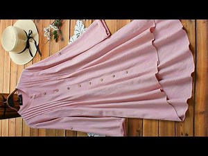 How to Make a Front-Open Long Shirt (Easy Sewing Tutorial)