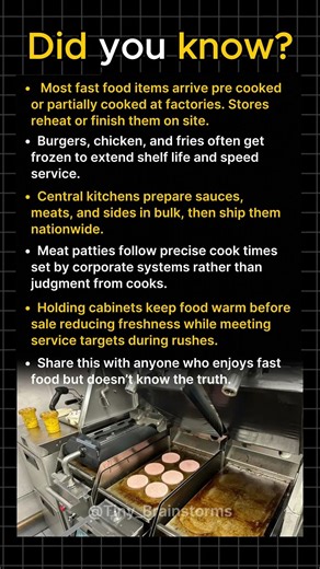 Most Fast Food Meals Aren’t Cooked Fresh