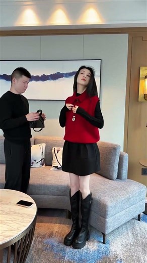 women Knitted Sweater, Autumn and Winter Color Block Long Sleeve Tassel #trending #shorts #outfit