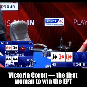 Victoria Coren — the first woman to win the EPT | Corinne Flores