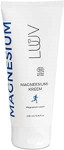 Magnesium Cream, 200 ml / 6.76 Fl oz, Ecocert Cosmos Natural certified, reducing magnesium deficiency, supports relaxation and sleep, relieves muscle tensions and cramps, daily magnesium