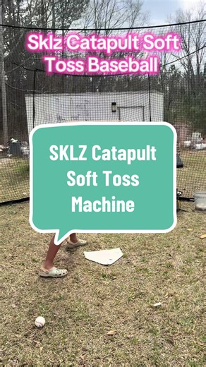 Batting practice made easier at home ⚾️ This @SKLZ baseball soft toss machine has been a big help in our sons ability to get outside and practice on his own. #battingpractice #baseballtraining #baseballszn #batterup #hittingdrills