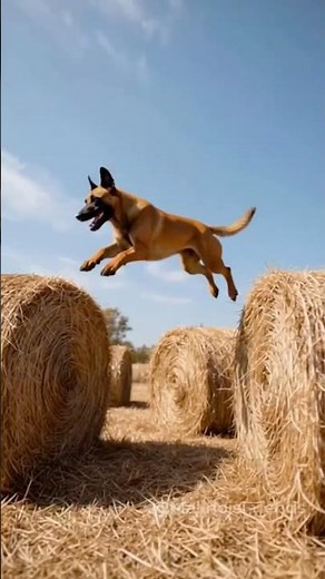 A Belgian Malinois doesn’t just jump… he takes off 🚀🐾