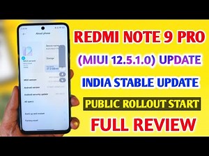 REDMI NOTE 9 PRO MIUI 12.5.1.0 STABLE UPDATE FULL REVIEW | REDMI NOTE 9 PRO NEW UPDATE MIUI 12.5.1.0