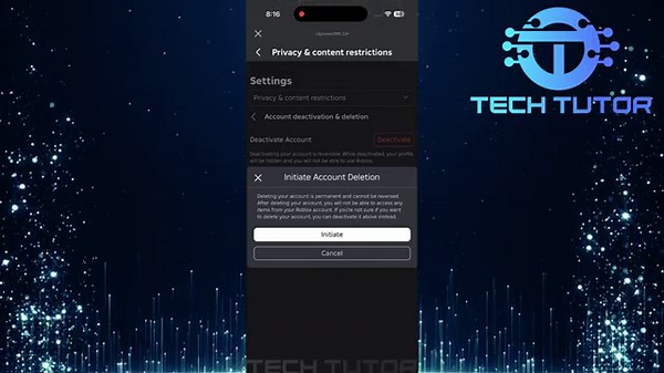 How To Delete Roblox Account On Mobile 2025