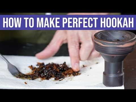 How to Pack a Hookah Bowl Properly | Dark Leaf + Blonde Mix for Thick Smoke