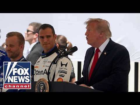 Trump takes center stage at Freedom 250 Grand Prix showcase