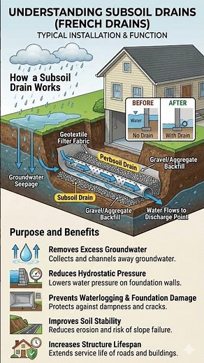 Why is a Subsoil Drain Important in Construction? Civil Engineering Tips