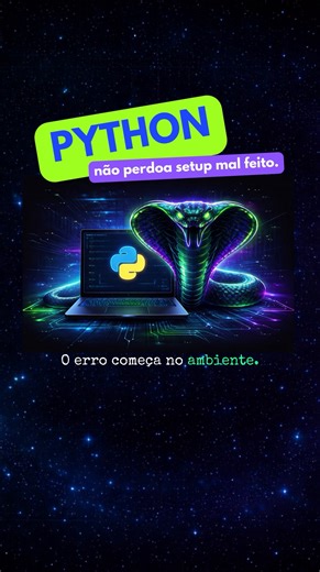 Lucas Almeida on Instagram: "𝐈𝐧𝐬𝐭𝐚𝐥𝐚𝐜̧𝐚̃𝐨 𝐜𝐨𝐫𝐫𝐞𝐭𝐚 𝐝𝐨 𝐏𝐲𝐭𝐡𝐨𝐧 𝐧𝐚̃𝐨 𝐞́ 𝐝𝐞𝐭𝐚𝐥𝐡𝐞 — 𝐞́ 𝐛𝐚𝐬𝐞 𝐝𝐞 𝐮𝐦 𝐚𝐦𝐛𝐢𝐞𝐧𝐭𝐞 𝐞𝐬𝐭𝐚́𝐯𝐞𝐥. 𝐀𝐧𝐭𝐞𝐬 𝐝𝐞 𝐪𝐮𝐚𝐥𝐪𝐮𝐞𝐫 𝐞𝐱𝐞𝐜𝐮𝐜̧𝐚̃𝐨, 𝐠𝐚𝐫𝐚𝐧𝐭𝐚: ✔️ Versão adequada ao sistema operacional (Windows/Linux/macOS) ✔️ Python adicionado corretamente ao PATH (evita erros clássicos de execução) ✔️ Verificação com python —version ou python3 —version ✔️ Uso de ambientes virtuais (venv) para isolar dependências ✔️