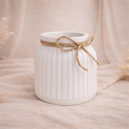 Decorative Jar | Ceramic Plaster | Handmade | Home Decor | Minimalist Storage - Etsy