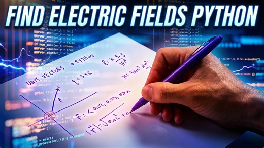 How to use Python as a vector calculator for electric fields