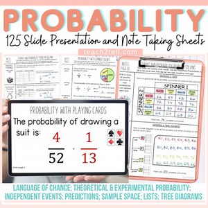 Chance and Probability Activities PowerPoint Presentations and Guided Notes