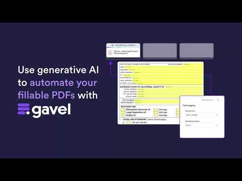Gavel AI for PDF Documents