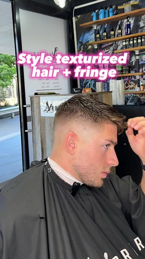 Textured Hair Styling Tools for Men with Fringe