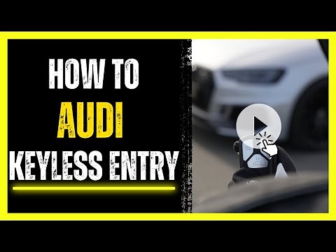 How to turn off Audi keyless entry | Audi central locking | VAG Car Tutorials
