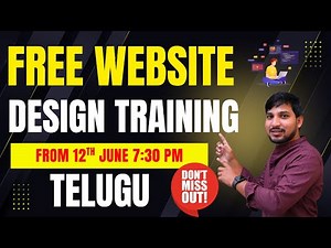 Complete Website Design Course in Telugu Learn Website Creation Step by Step