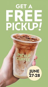 Hey, #PICKUPfriends! Come wrap up the month with us at our Grand Launches this week 😍 Enjoy a FREE PICKUP when you swing by 😉👌🏼 Thursday, June 27 👉🏼 Umbria Commercial Center, Laguna (3PM - 4PM) 👉🏼 A.T. Yuchengco Centre, Taguig (5PM - 6PM) Friday, June 28 👉🏼 SM City Santa Rosa, Laguna (4PM - 5PM) 👉🏼 MetroPoint Mall EDSA-Taft, Pasay (5PM - 6PM) We can’t wait! See you there 🙌🏼 *FREE PICKUP limited to select beverages only #PICKUPCOFFEEPH #PICKUPCOFFEE | PICKUP COFFEE