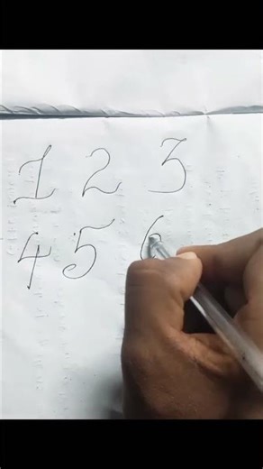 how to write cursive numbers in the simple way|| 1 to 10 cursive numbers|| #writing #cursive #fun