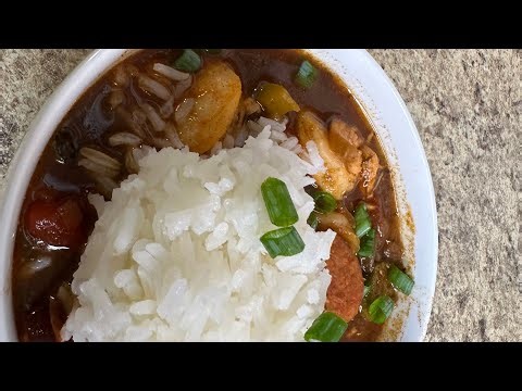 How to make gumbo with a dry roux