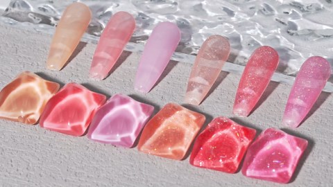 Gellen Glitter Gel Nail Polish Kit, 6 Classics Sparkle Neutral Colors Gel Polish Set, Soak Off Nail Lamp Cure Nail Polish Set, Nail Art DIY Salon at Home Gift for Girls