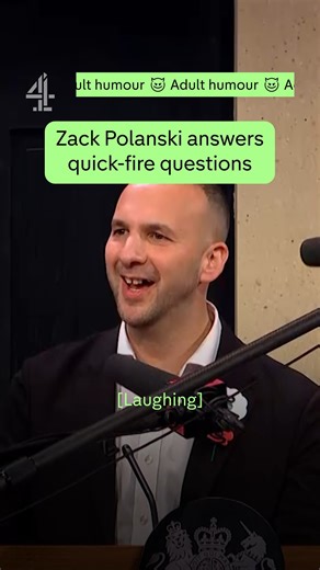 401K views · 8.2K reactions | Zack Polanski answers everything you want to know, and some stuff you probably didn't... #TheLastLeg | Channel 4 | Facebook
