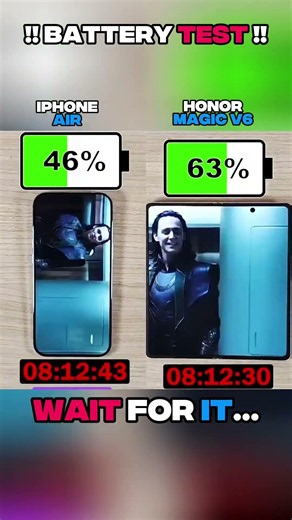 🚀⚡ IPHONE AIR VS HONOR MAGIC V6 BATTERY TEST!!