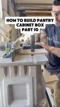 How to build a pantry cabinet box #fyp #diy #buildingcabinets #howto #woodworking #carpentry #fypシ