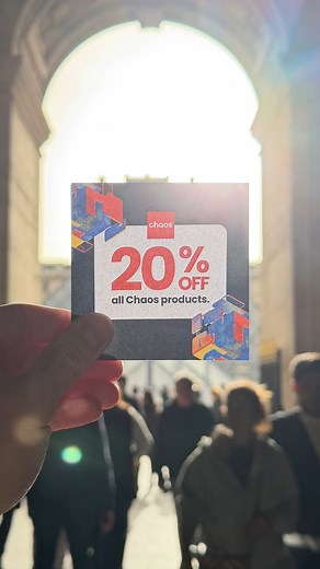 4.5K views · 14 reactions |  Black Friday starts now at Chaos! Enjoy 20% off all products. Check out the following link for more info:  chaos.com/pricing/bf | V-Ray ArchViz | Facebook