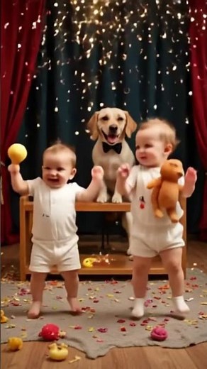 Baby’s Epic Dance Battle 👶💃🆚👶🔥 | Who Wins the Tiny Dance-Off?! #Shorts