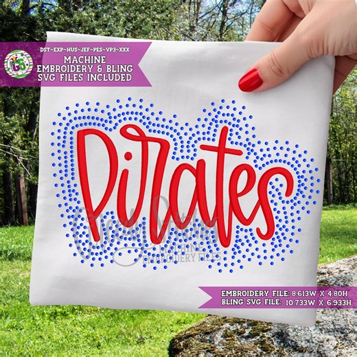 Pirates Script Rhinestone Machine Embroidery Pes | Rhinestone Embroidery Dst | Pirates Pes | Rhinestone & Embroidery Dst| Pirates Bling Svg - Etsy Canada