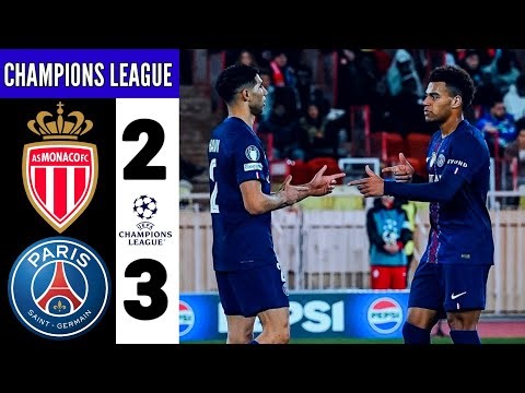 AS Monaco - PSG 2-3 | Hakimi and désiré doué goal | Champions League 2025/26