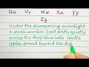 Neat & Clean Cursive Writing | Paragraph Practice | improve your cursive writing
