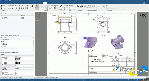 Tutoriel ANSYS SpaceClaim - La mise en plan - La création d’une mise en plan