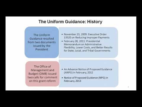 OMB New Uniform Guidance Session 1