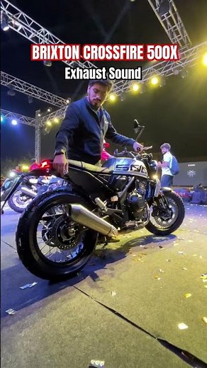 That's how Brixton Crossfire 500x Exhaust Note Sounds like🔊