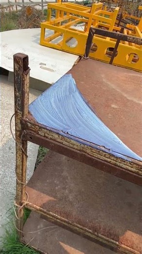 Test the rust converter on-site #金属表面处理 #铁锈转化剂 #免人工打磨除锈 #材料科學 #大熱門